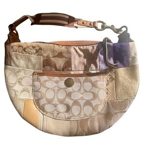 Vintage Coach Patchwork Hobo